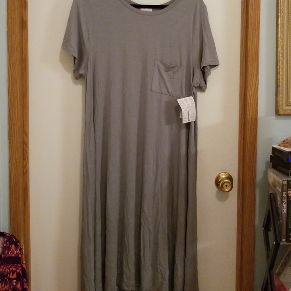 Lularoe carly solid gray - Picture 2 of 4